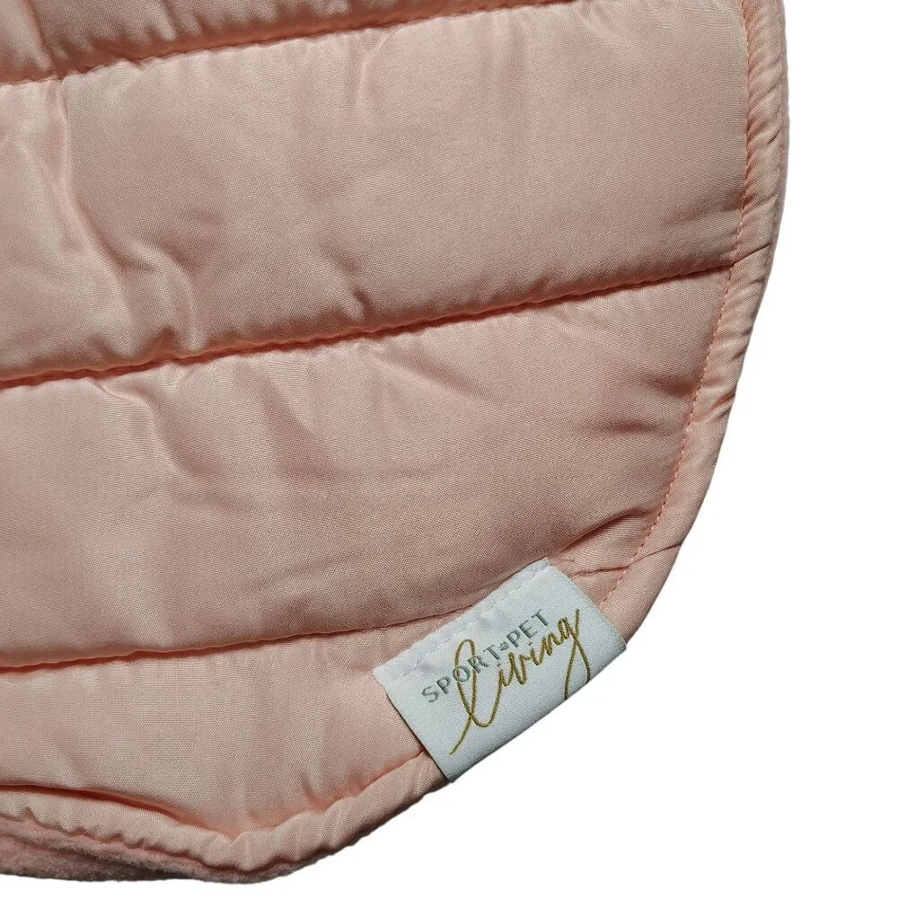 Sportpet Dog Size X-Large Pink Quilted Puffer Pet Winter Jacket